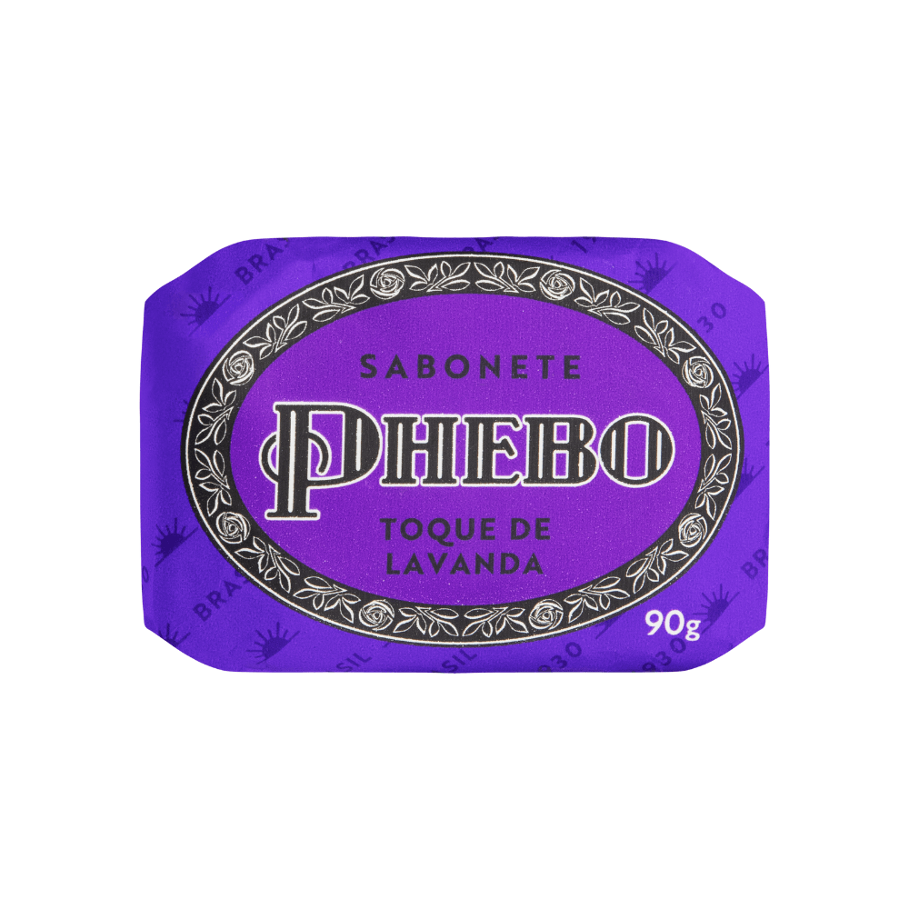 Sabonete Barra Phebo Lavanda 90g.